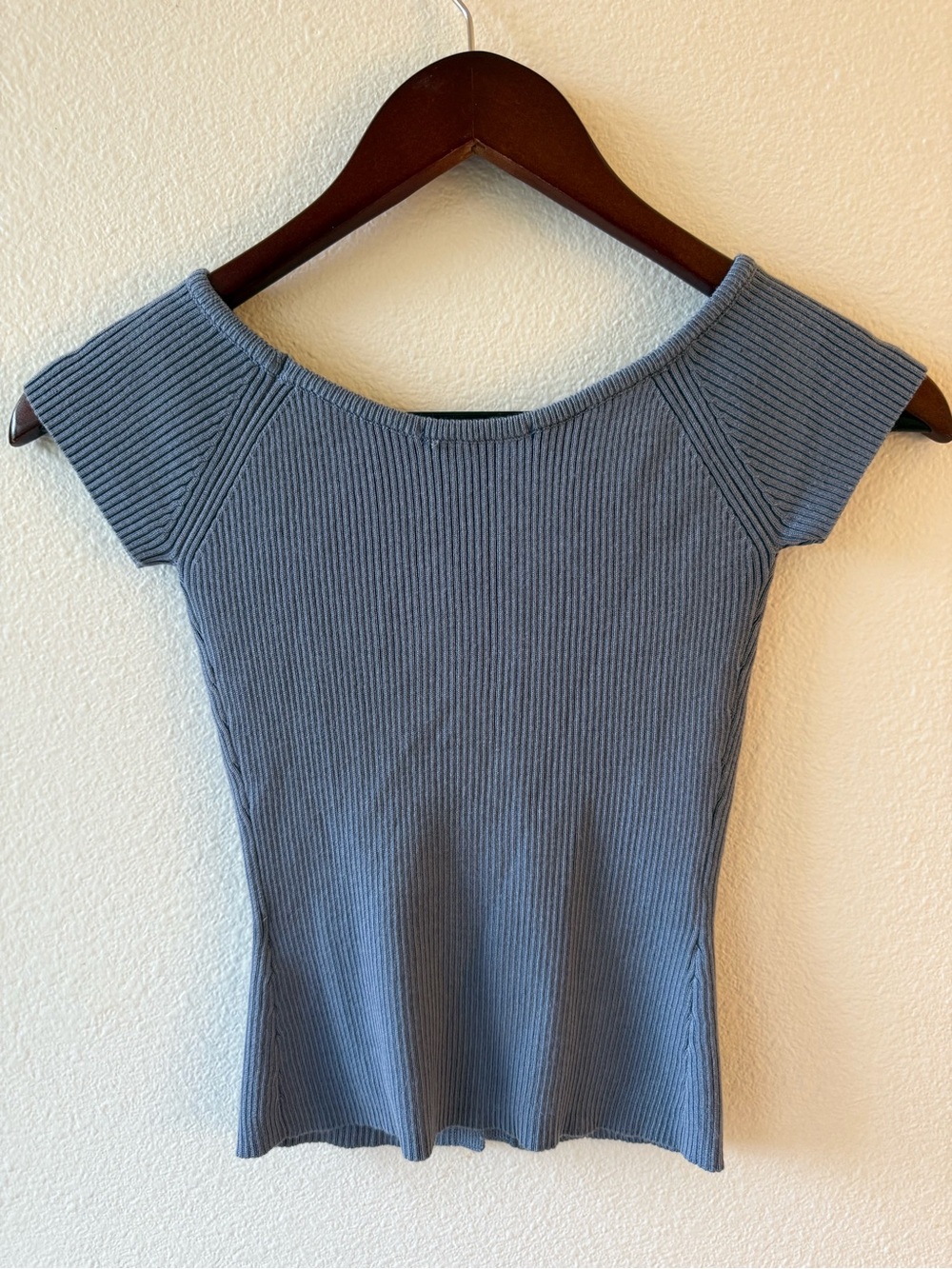 Altar'd State Ribbed Button-Front Short Sleeve Top - Picture 4 of 5